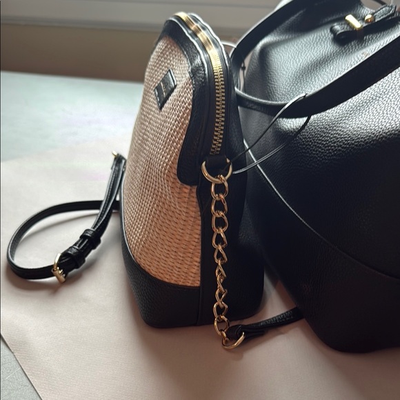 nanette lepore Black and Tan Crossbody Bag and Shoulder tote set - Picture 5 of 8